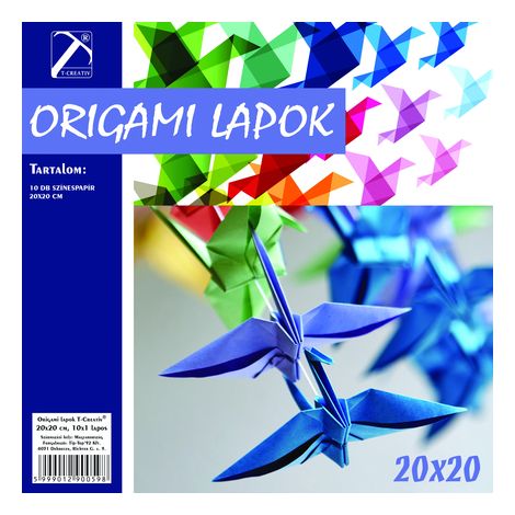 Origami lapok , 20x20 cm, T-Creativ termék
