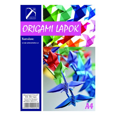 Origami lapok , A/4, T-Creativ termék