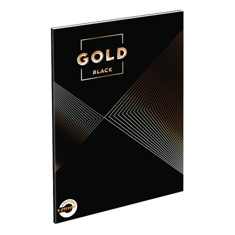 Füzet T-Creativ A/4 extra, 80-40, sima, Metal Gold 2 (Gold black)